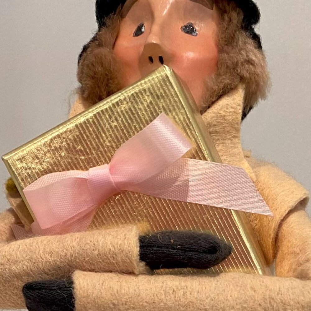 Byers' Choice Man with Gift Caroler Collectible